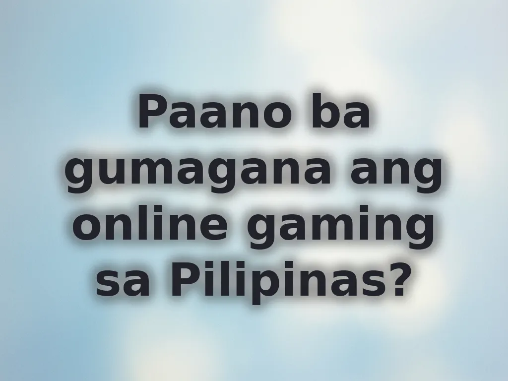 Online gaming system PH